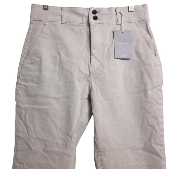 NWT Everlane Stone (Beige) Straight Leg 2-Button Chinos Pants Size 12 - Picture 2 of 12